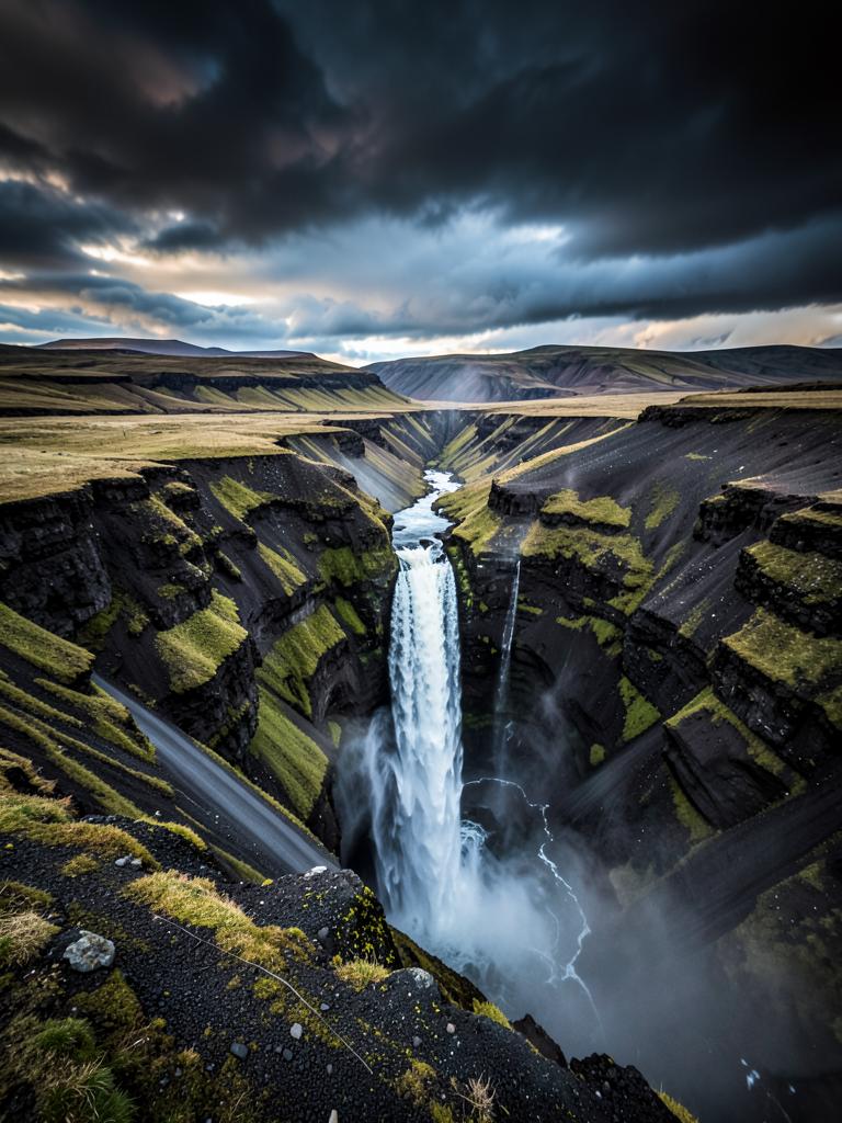 Paisaje de Islandia para recorrer en camper o autocaravana